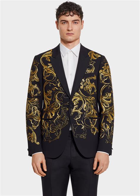 versace style walking suites|Versace evening suits.